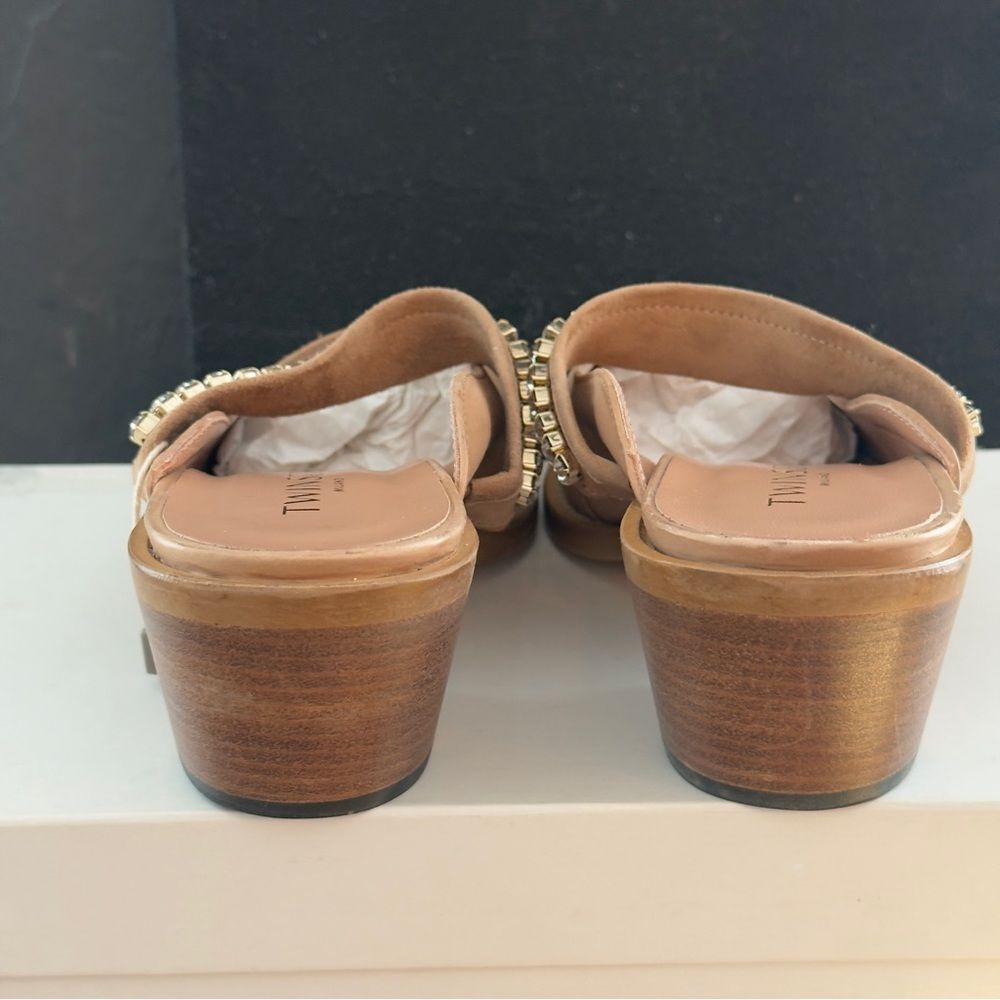 ✨ TWINSET Sabot Tan Mules – Size 7 ✨ - Picture 4 of 10
